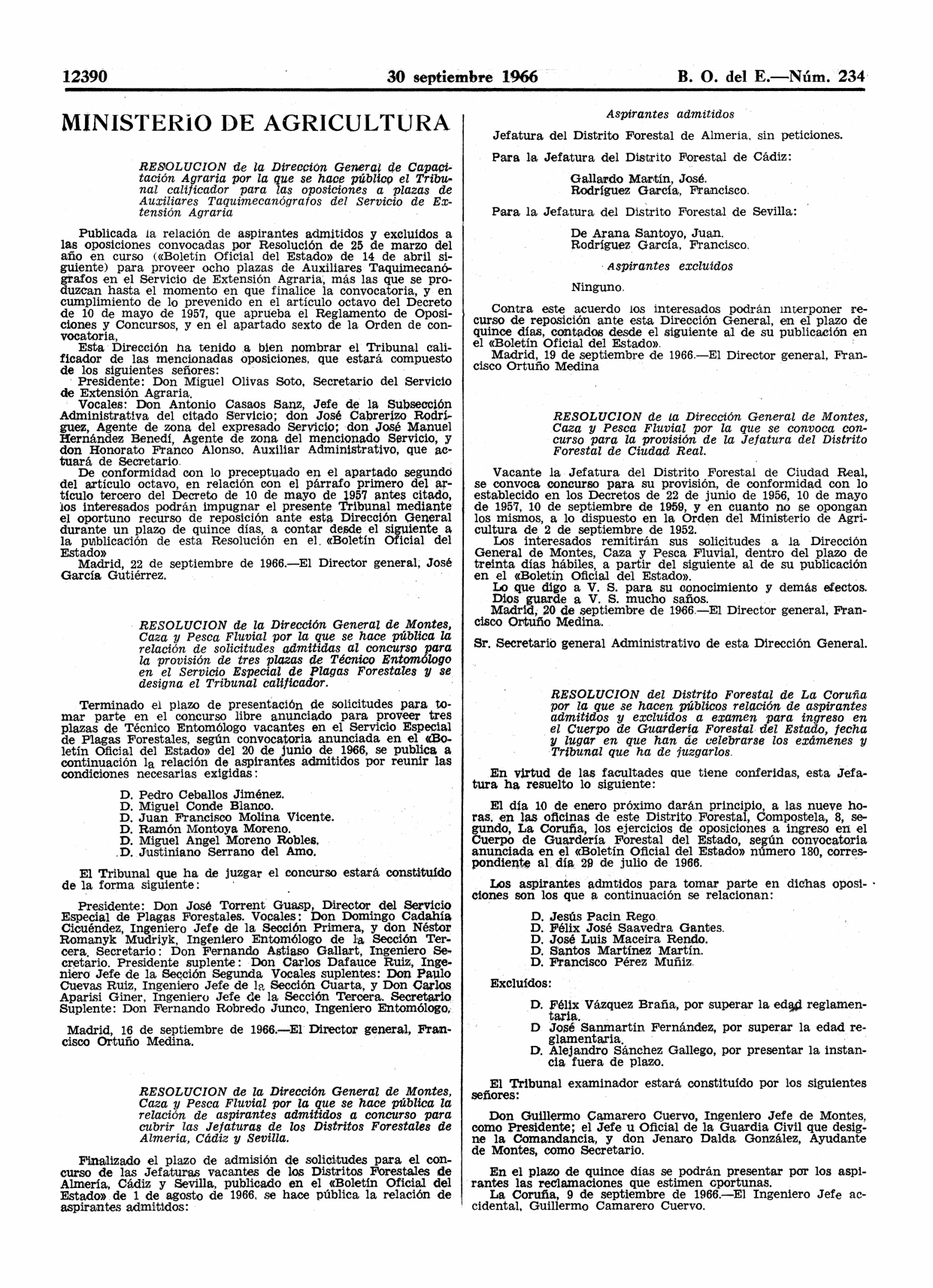 BOE, 30-sep-1966, p. 12390 - Servicio Especial de Plagas Forestales
