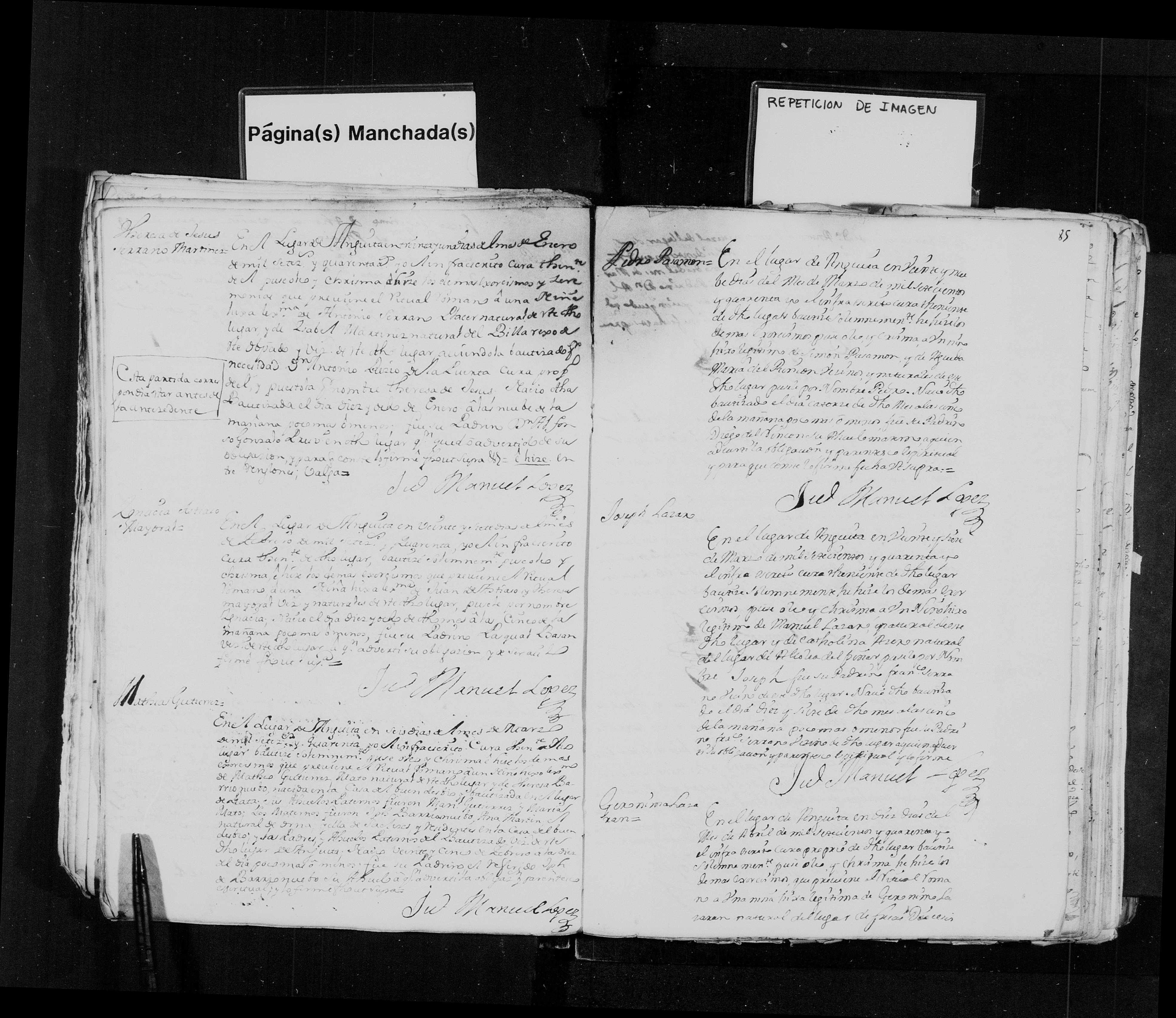 Bautismo de Ignacia Astiaso Mayoral, Anguita 27-feb-1740 (film 007625389)