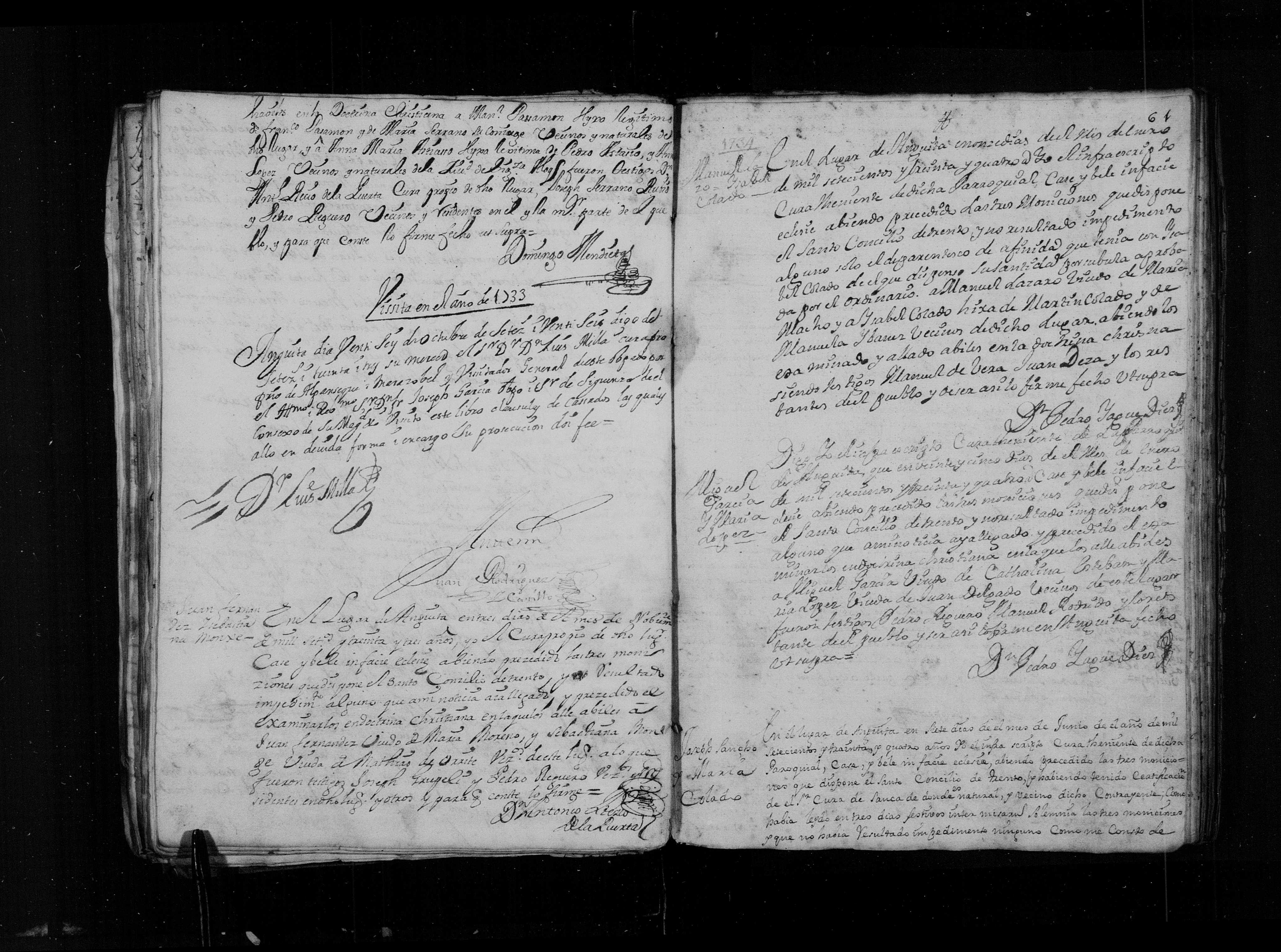 Matrimonio de Manuel Pasamón × Ana María Astiaso, Anguita 1733-1734 (film 007625389)