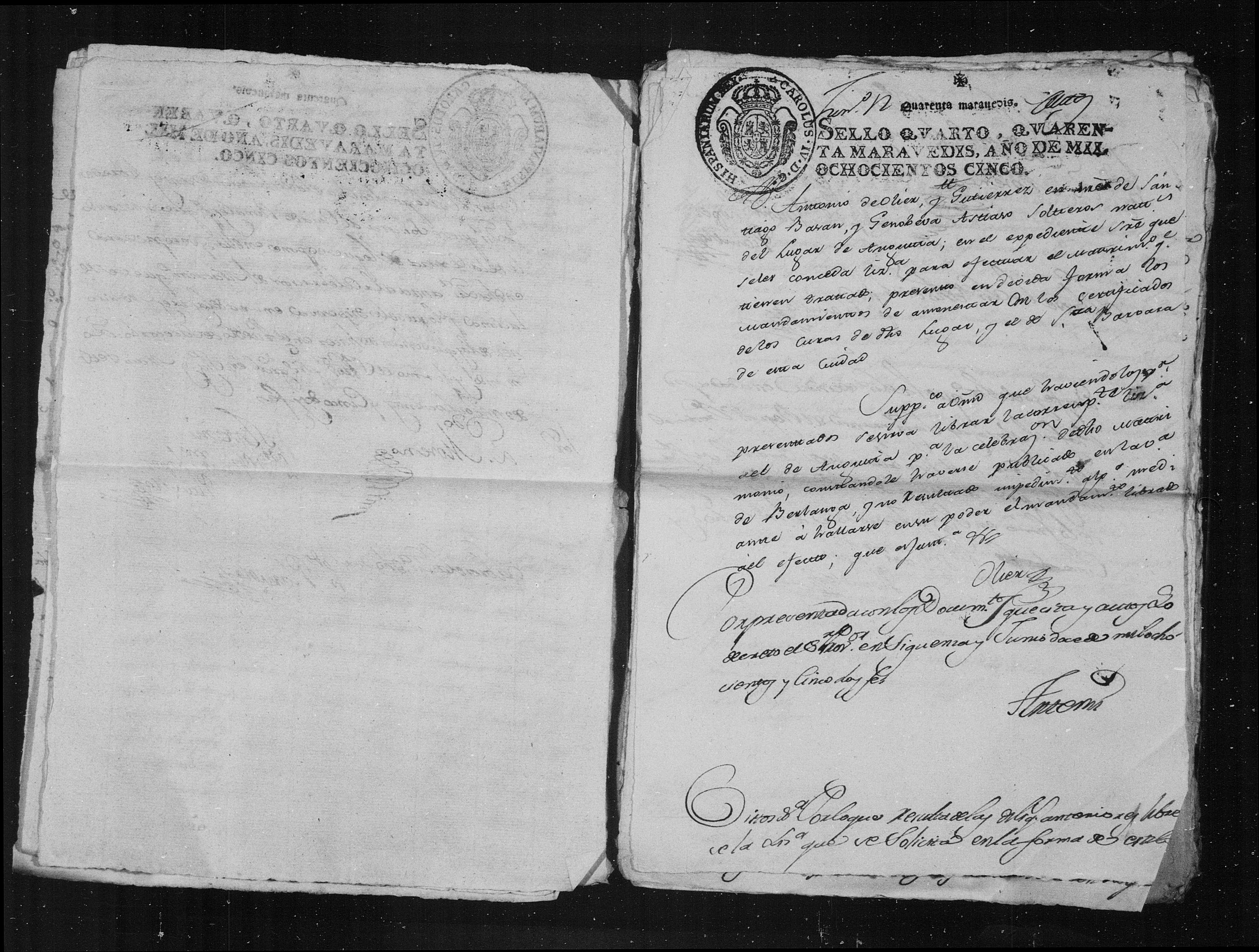 Visor FS - expediente matrimonial 1805, portada