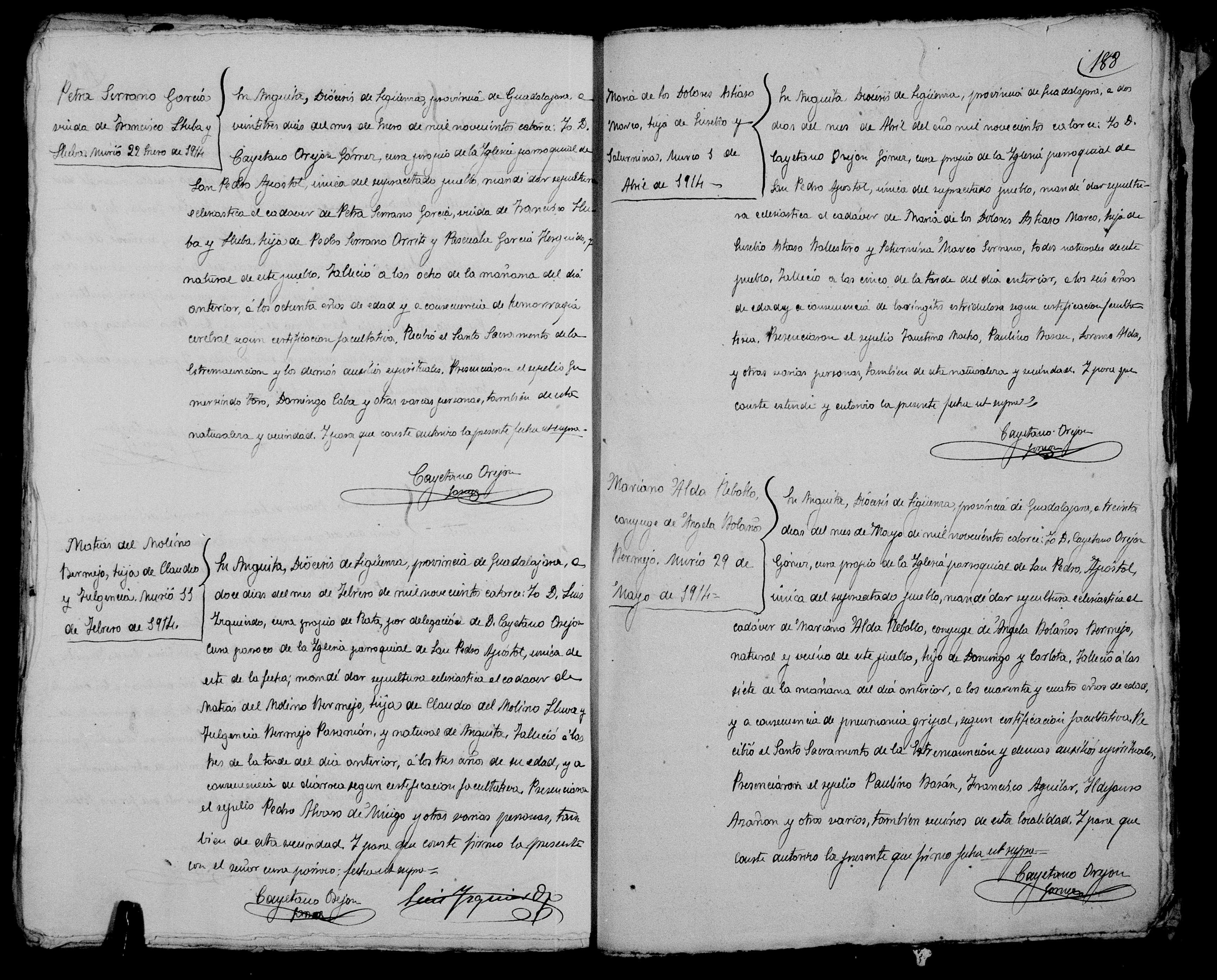 Defunción de María de los Dolores Astiaso Moneo, nieta de este matrimonio (img. 1487)