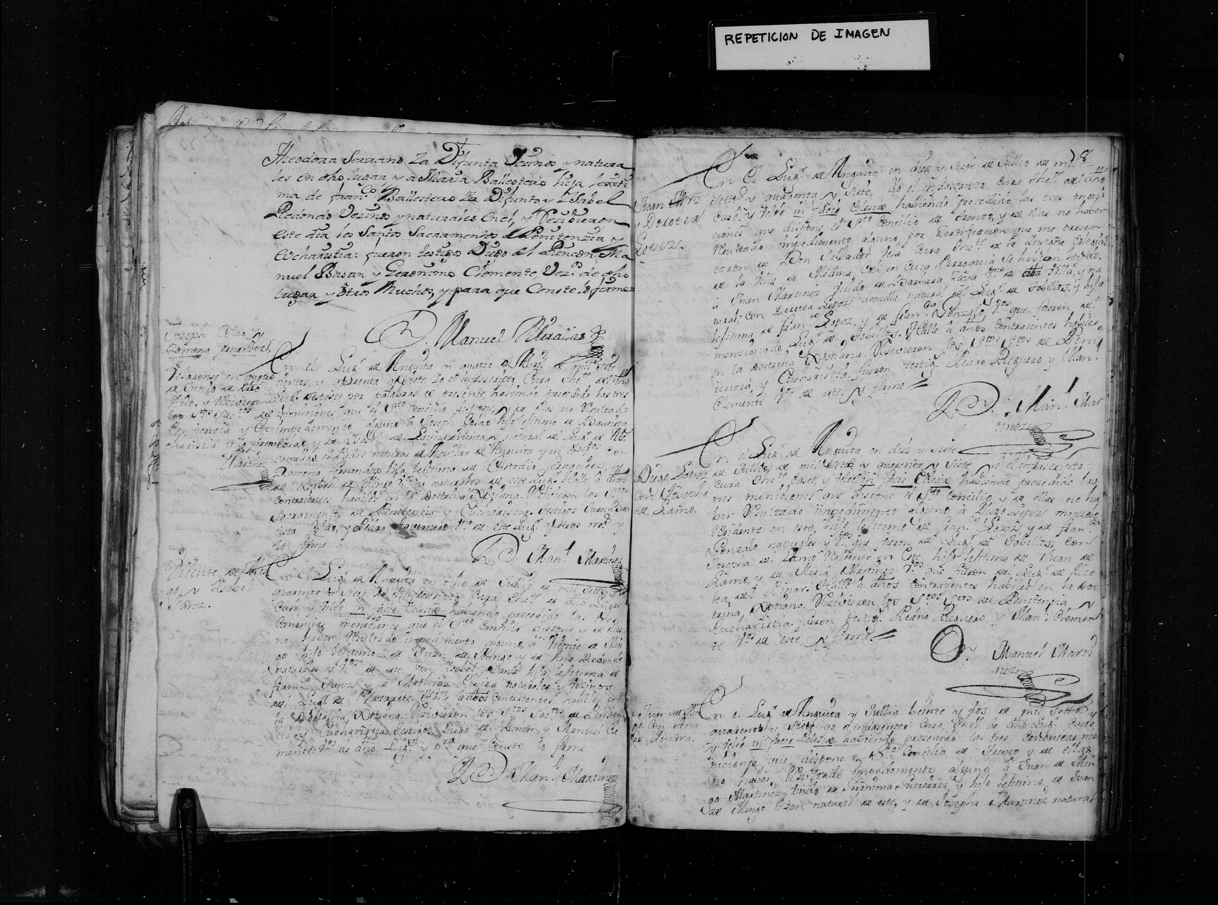 Matrimonio de Gregorio Astiaso × María Ballestero, Anguita 11-feb-1747, continuación del acta (img. 243, film 007625389)