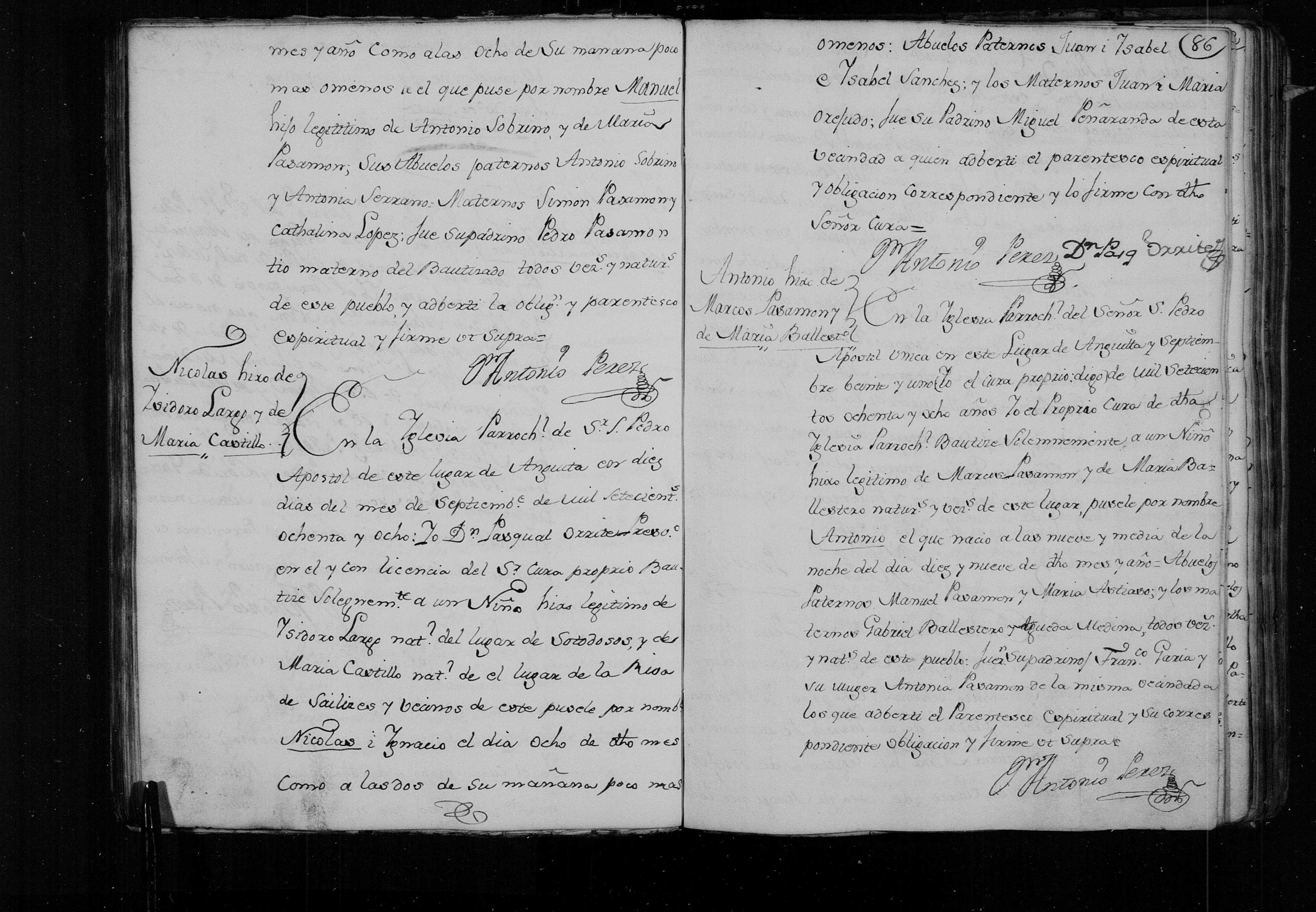 Bautismo de Antonio Pasamón Ballestero (hijo), Anguita 21-sep-1788 (film 007625389)