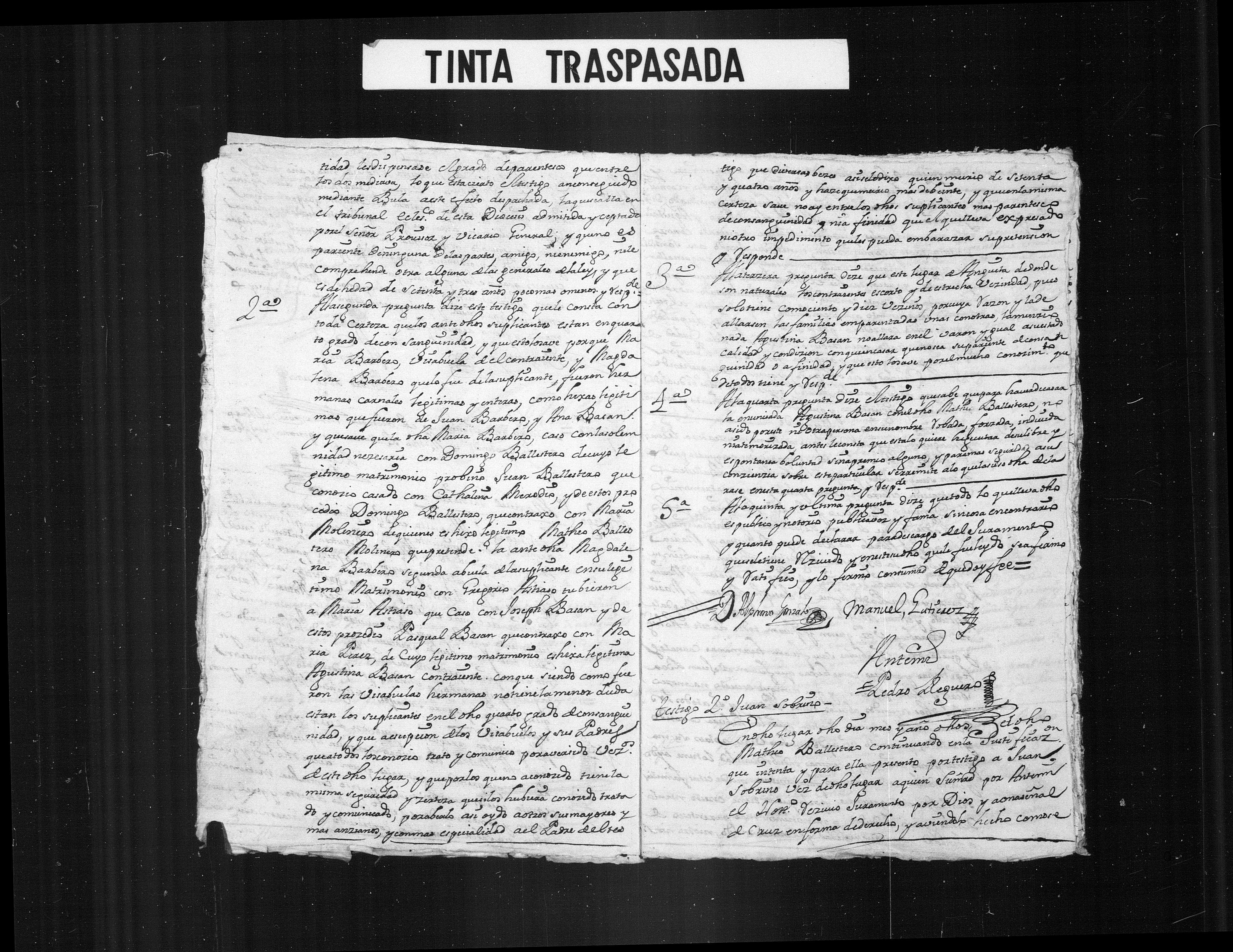 Expediente de dispensa Matheo Ballesteros × Agustina Basán, Anguita 1740 - img. 308