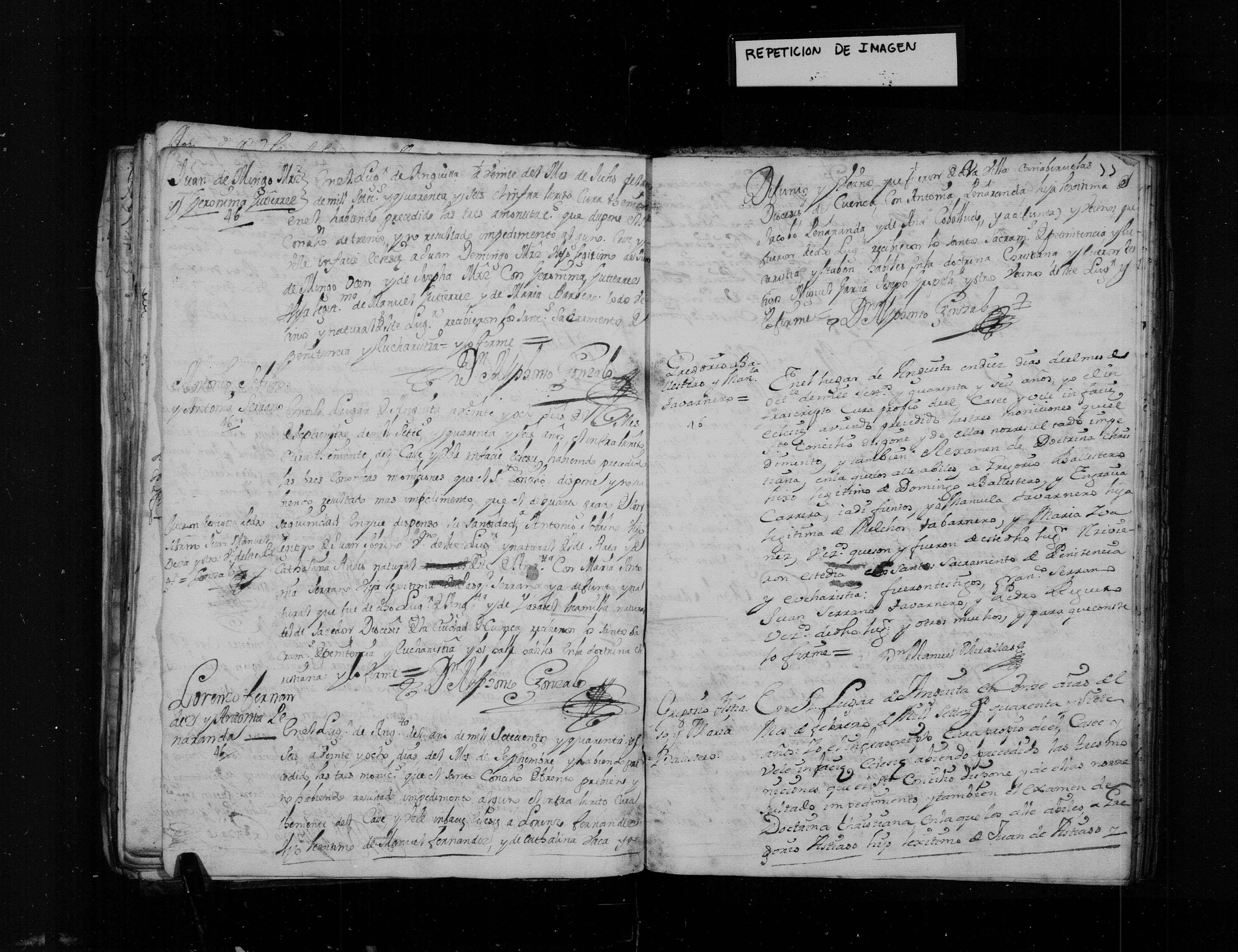 Matrimonio de Gregorio Astiaso × María Ballestero, 1747 (tercera filmación) (film 007625389)
