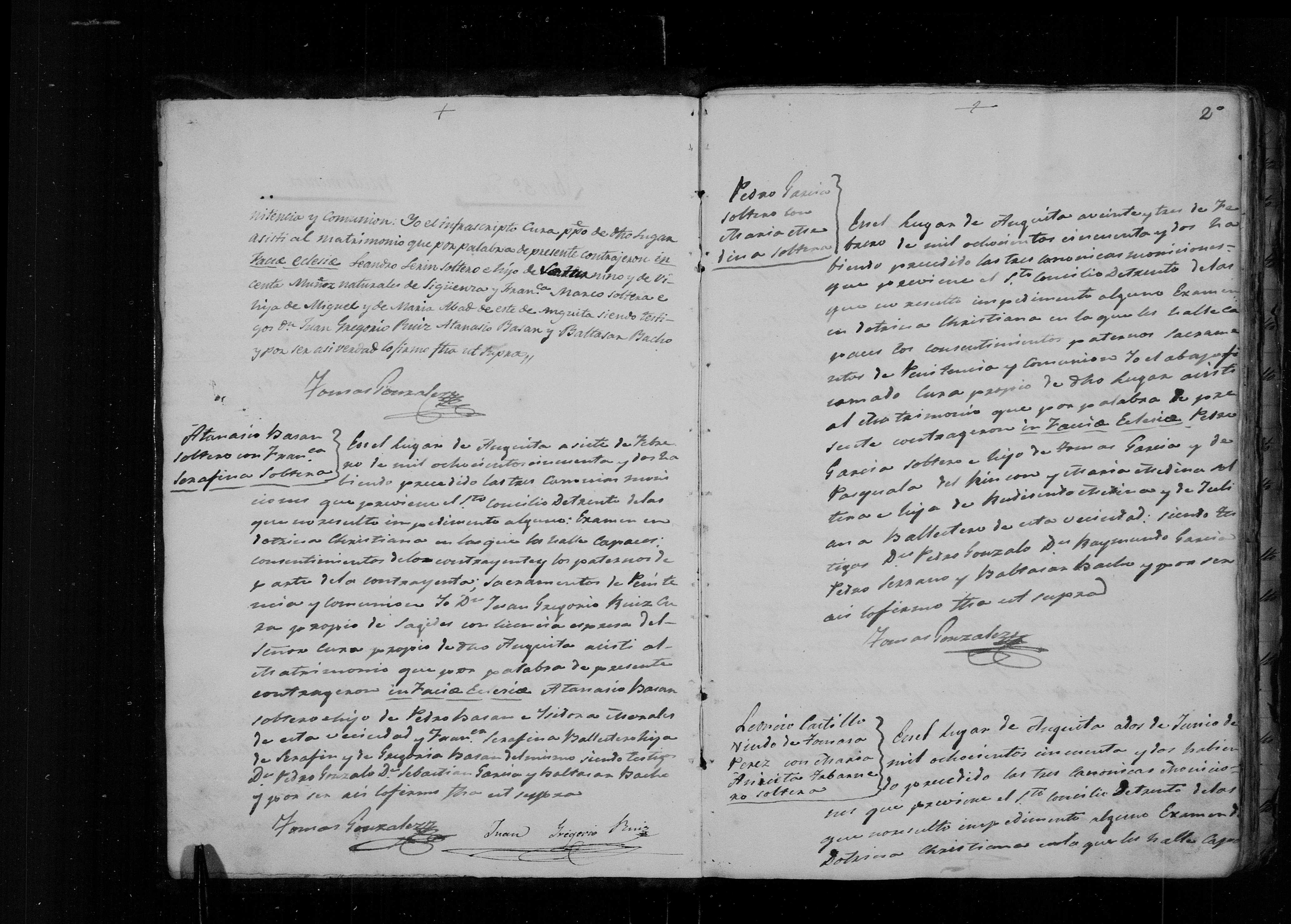 Visor FS - matrimonio de Atanasio Basán (1852 o 1864), por precisar